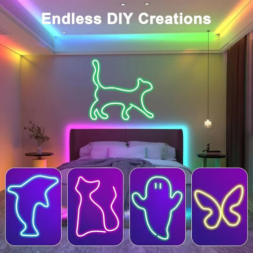 Christmas RGB LED Strip with 3-Button Control