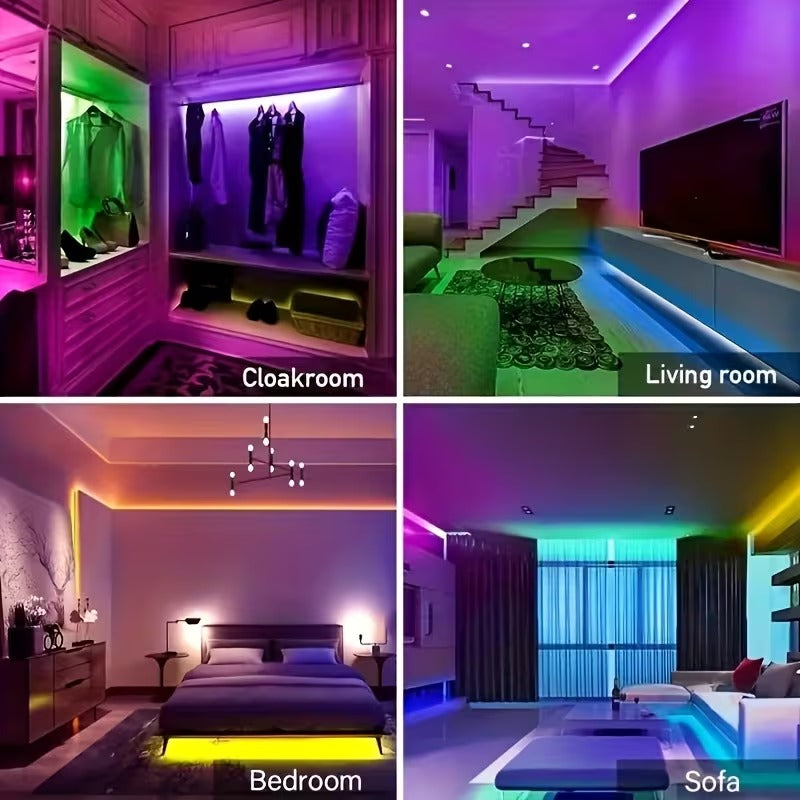 Christmas RGB LED Strip with 3-Button Control